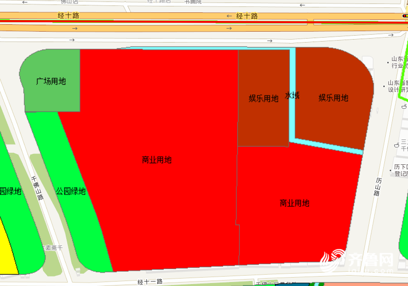 开元体育看图！千佛山北广场设计招标结果公示 地铁经过设商业娱乐绿地等功能区(图4)